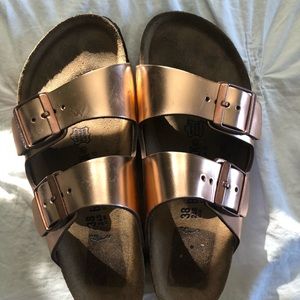 Rose Gold/Copper Birkenstocks